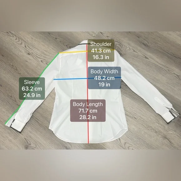 VINTAGE Ralph Lauren $790 White Button Down Shirt Chain Mail Embellish -10 NEW - Picture 14 of 14